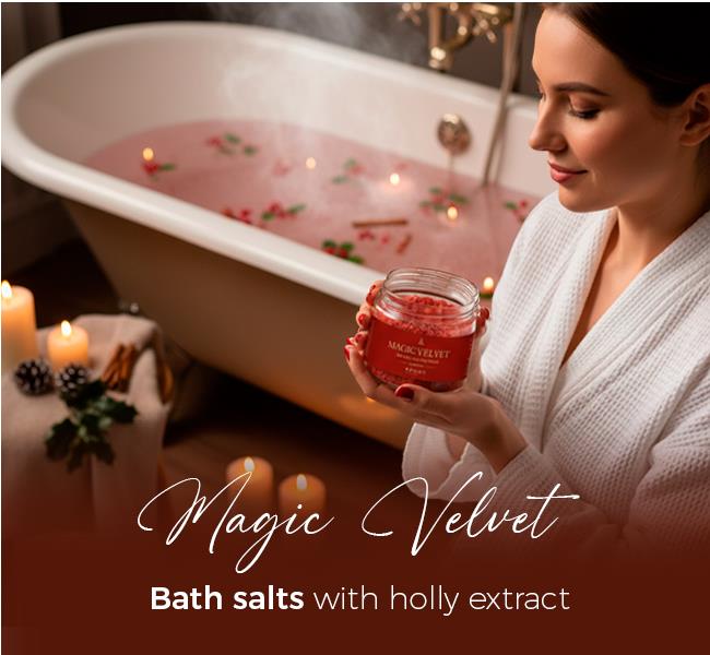 Magic Velvet - Bath salts with holly extract